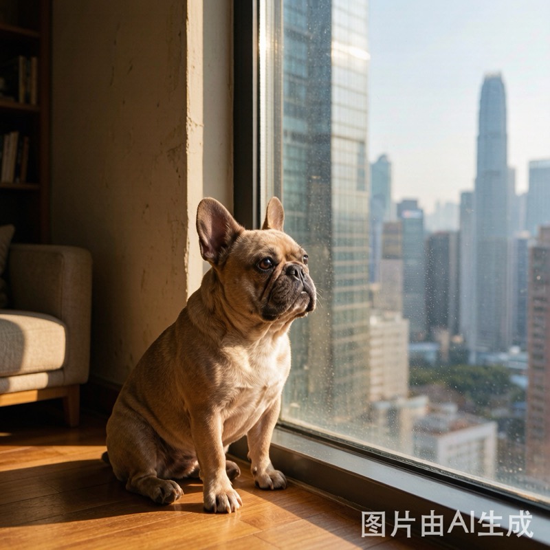 孤獨的寵物望窗