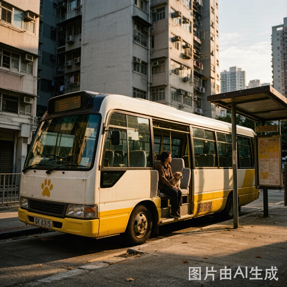 稀疏的寵物巴士班次