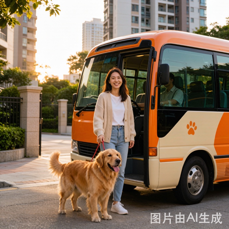 寵物主登車場景